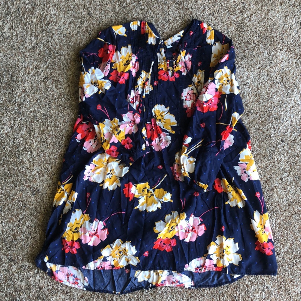 OLD NAVY 🌸 Floral Navy Shift Dress - Size L